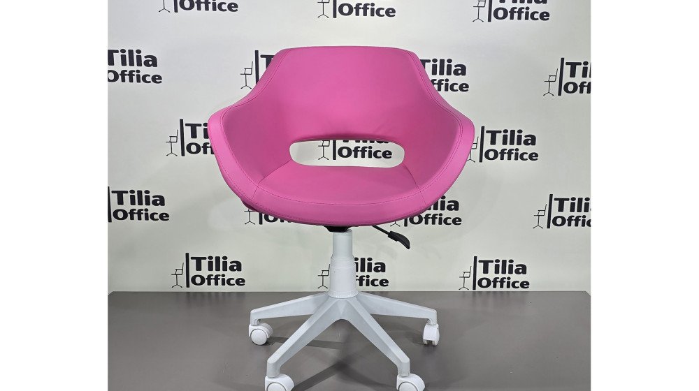 Monaco Çalışma Kesim Çocuk Koltuğu Beyaz Ayak Pembe